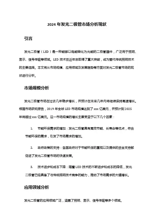 2024年发光二极管市场分析现状