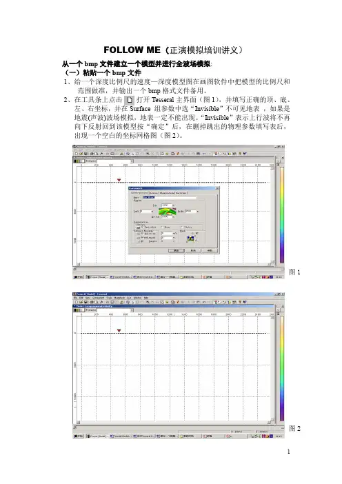Tesseral 2D正演模拟培训讲义