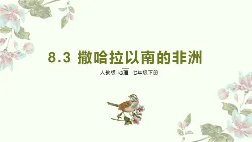 +8.3撒哈拉以南非洲++课件2023-2024学年人教版地理七年级下册