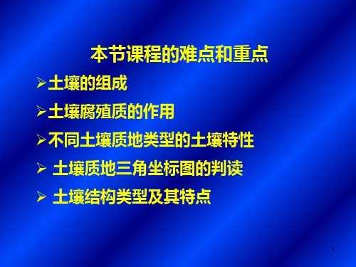 第九章-土壤-第一节-土壤的组成与性质PPT课件