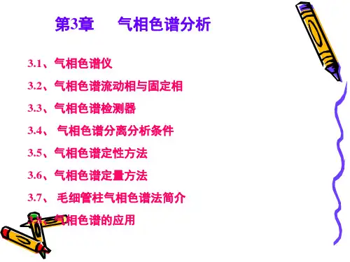 仪器分析气相色谱分析