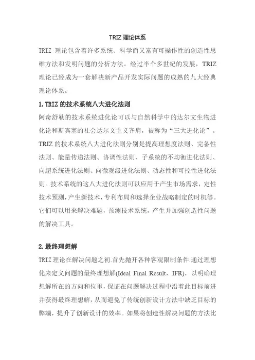 TRIZ理论体系