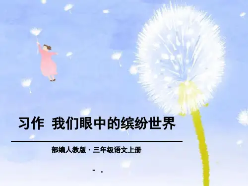 《习作：我们眼中的缤纷世界》PPT课件