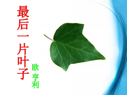 《最后一片叶子》课件