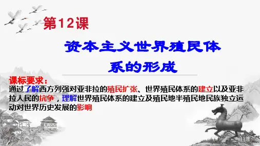 第12课  资本主义世界殖民体系的形成-高一历史课件(中外历史纲要下)