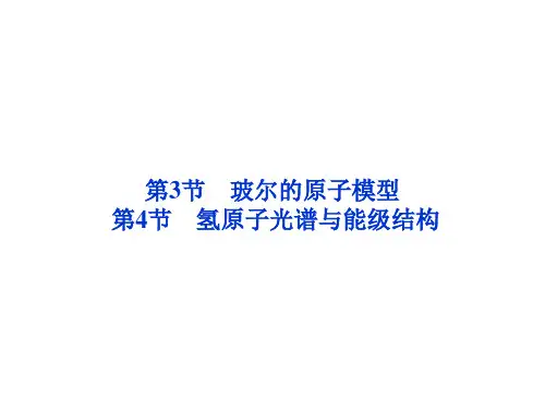 鲁科物理选修35同步第2章第4节氢原子光谱与能级结构PPT课件