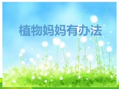 部编版二年级语文上册(课堂教学课件5)植物妈妈有办法