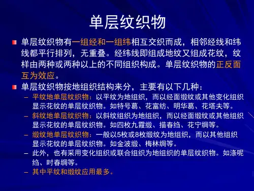 纹织物组织与设计