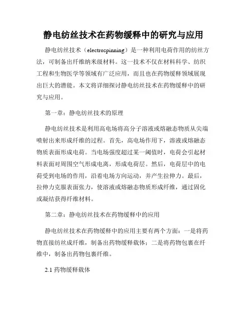 静电纺丝技术在药物缓释中的研究与应用