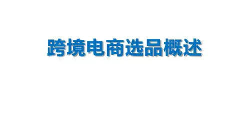 跨境电商选品概述