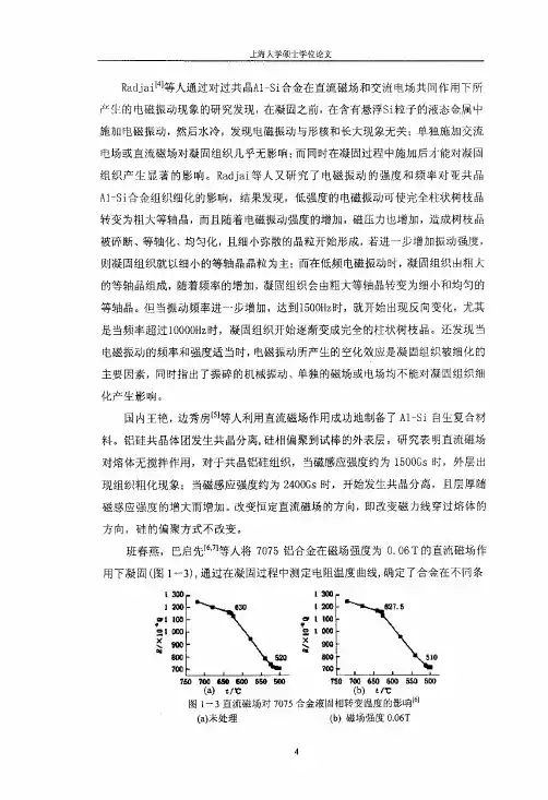 脉冲磁场对金属凝固组织和力学性能地影响