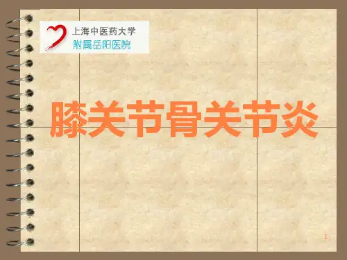 膝关节骨关节炎ppt课件