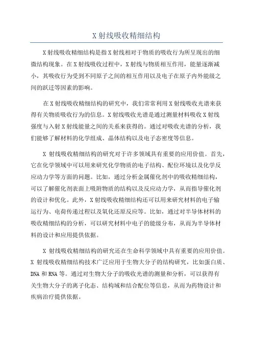 X射线吸收精细结构