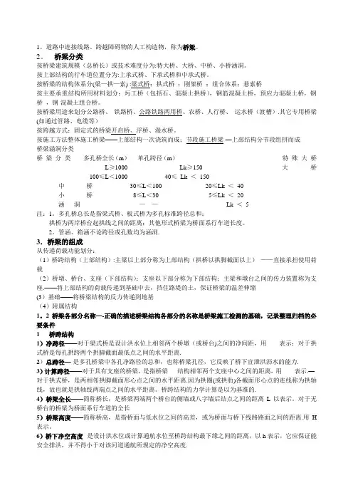 桥梁资料【范本模板】