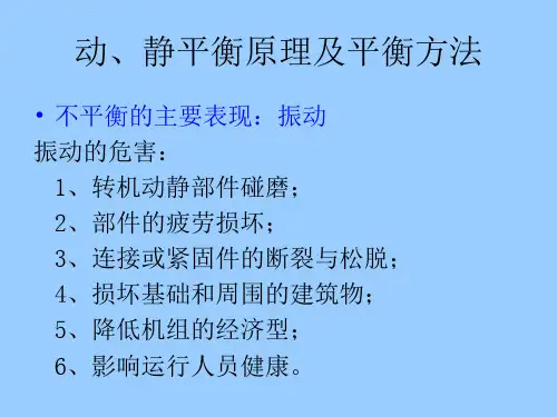 动静平衡原理及平衡方法ppt课件
