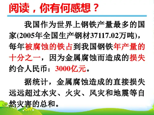 人教版高二化学选修4教学课件：第四章4.4 金属的电化学腐蚀与防护(共23张PPT)