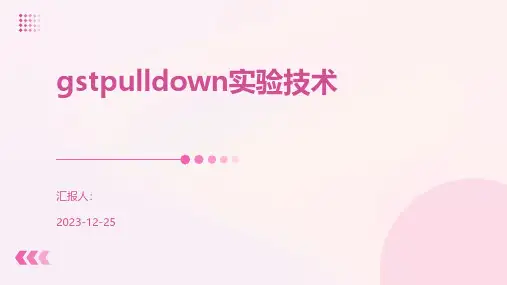 gstpulldown实验技术