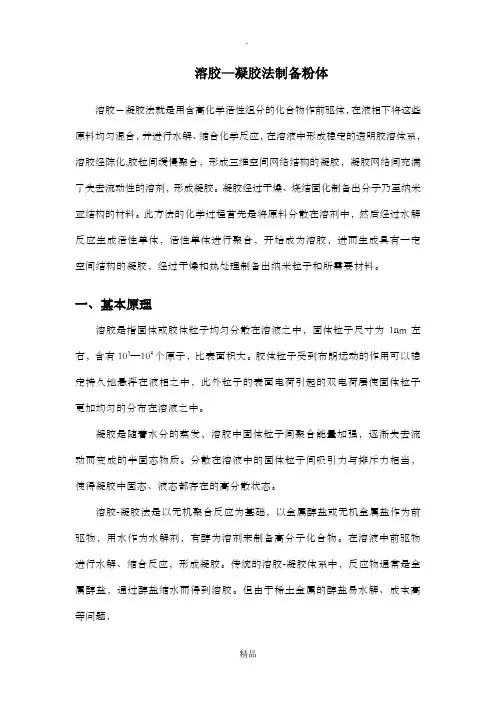 溶胶凝胶法
