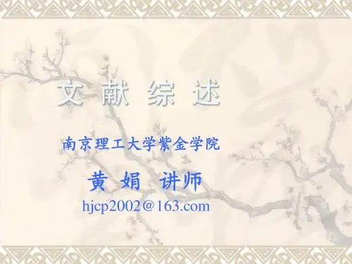 文献综述的写作方法
