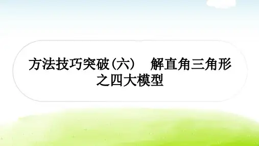 中考数学复习方法技巧突破(六)解直角三角形之四大模型教学课件