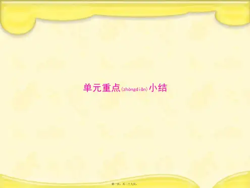 新人教版选修6高中英语Unit1Art单元重点小结课件