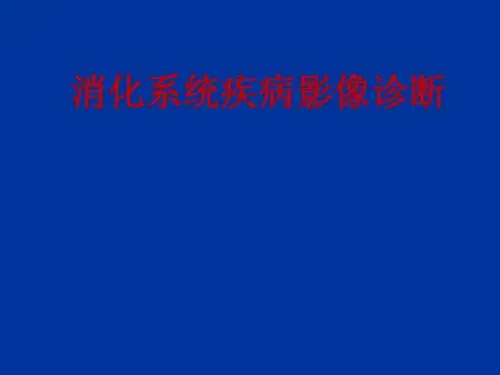 消化系统影像诊断