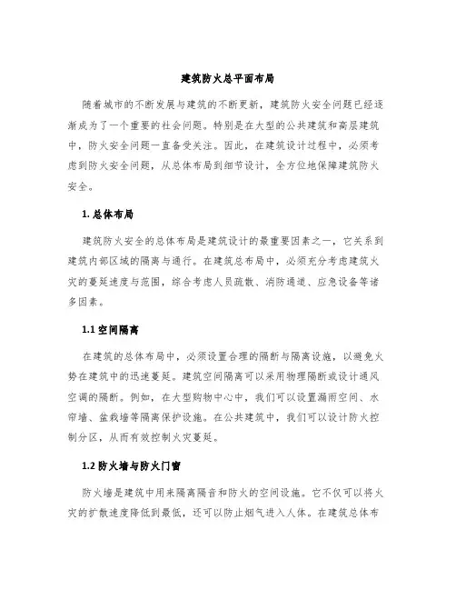 建筑防火总平面布局