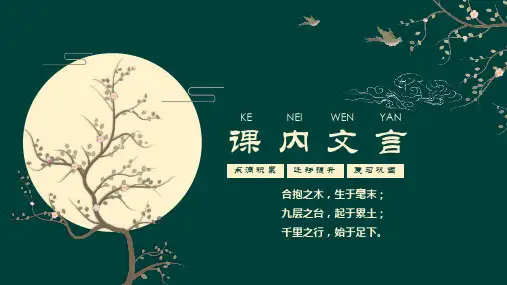 高三一轮课内超重点文言复习《中国古代诗歌散文欣赏》课件