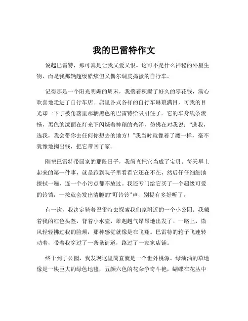 我的巴雷特作文