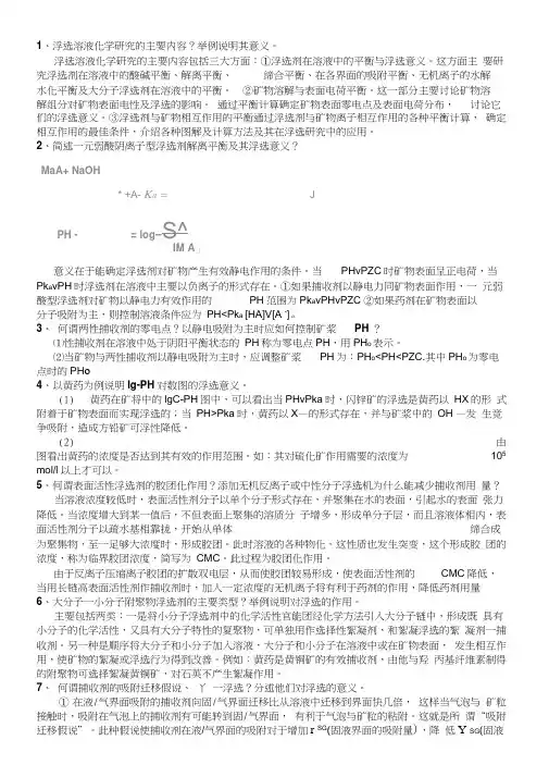 浮选溶液化学