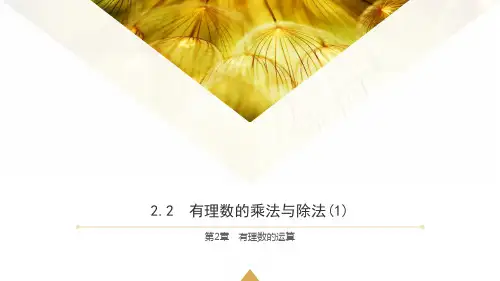 2.2 有理数的乘法与除法(1)  (共19张PPT)  青岛版(2024)数学七年级上册