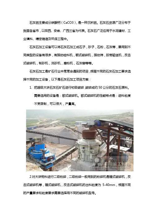 石灰石加工设备