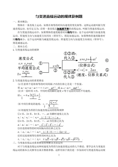 直线运动例题
