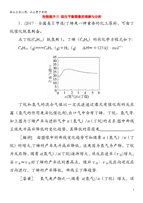 2020版高考化学二轮复习 技能提升三 陌生平衡图像的理解与分析高考真题(含解析)