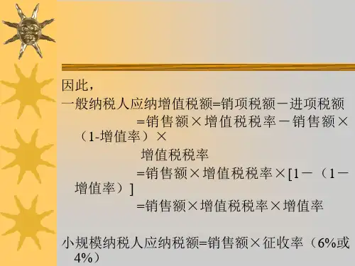 增值税的税收筹划推荐PPT