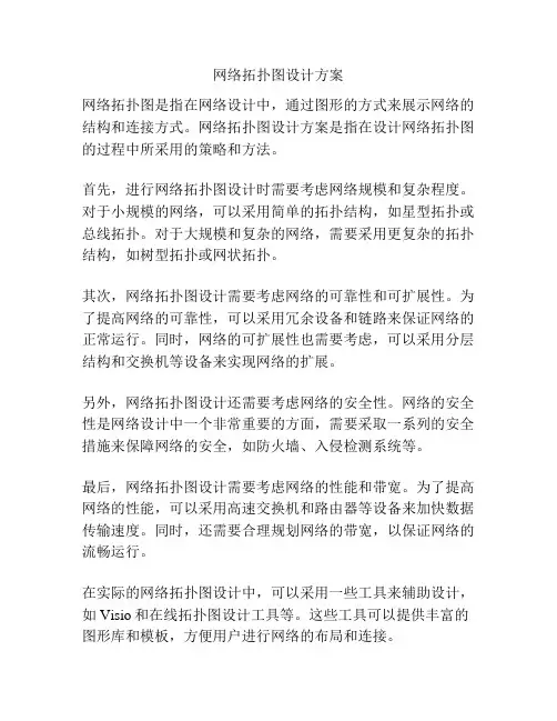 网络拓扑图设计方案