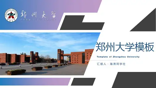 郑州大学专用-商务风格-PPT模板1