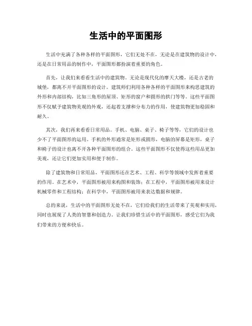 生活中的平面图形