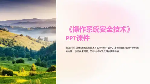《操作系统安全技术》课件