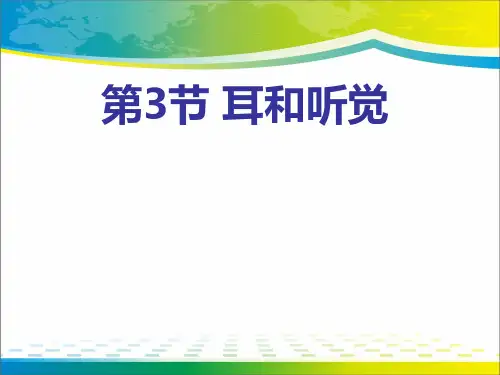 《耳和听觉》PPT【优秀课件推荐】