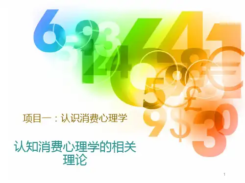 消费心理学第一讲-认知消费心理学的相关理论 PPT课件
