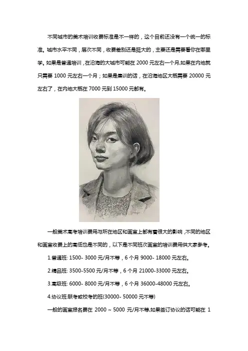 高三美术培训班价格