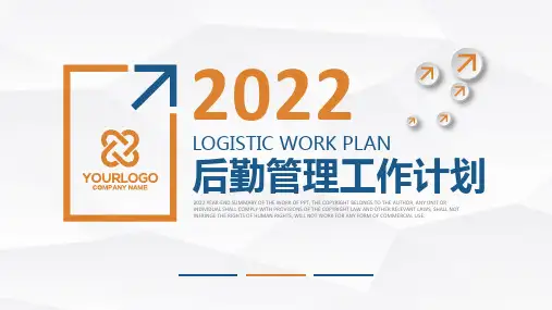 后勤管理工作计划PPT课件模板
