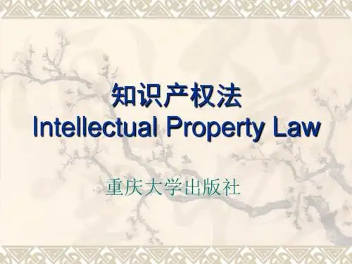 知识产权法第一编