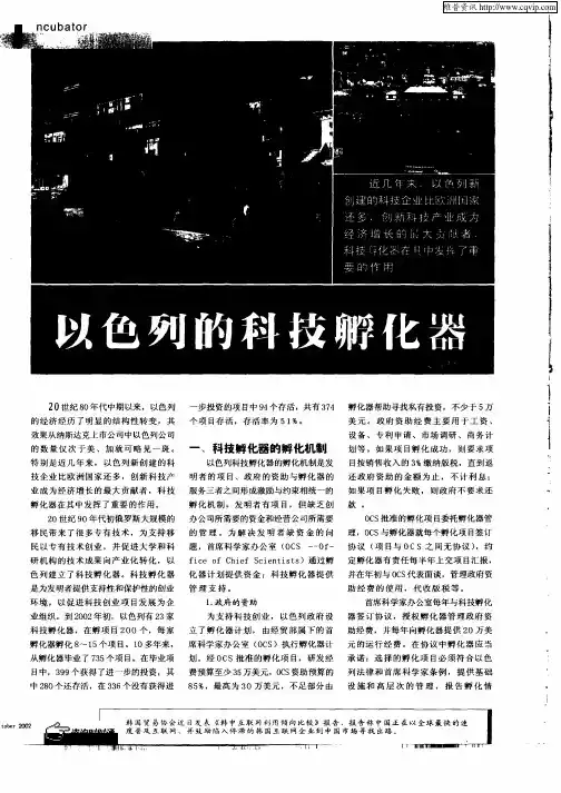 以色列的科技孵化器
