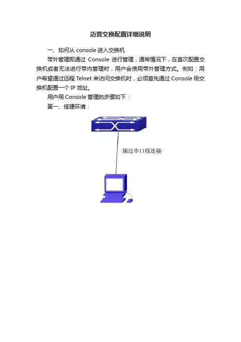 迈普交换配置详细说明