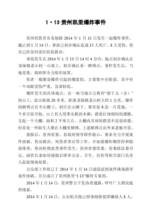 113贵州凯里爆炸事件