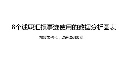 年终述职汇报数据分析图表类PPT