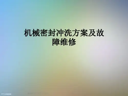 机械密封冲洗方案及故障维修