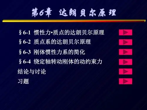 动力学达朗贝尔原理-PPT课件